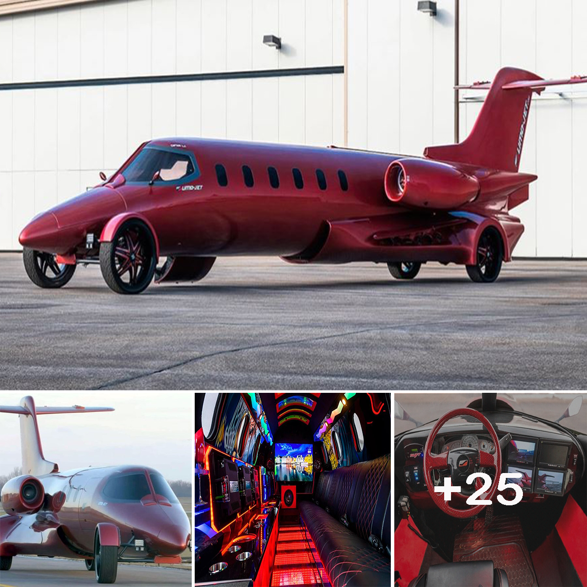 Today in Ridiculous Cars: A Learjet Converted Into a Street-Legal Limousine
