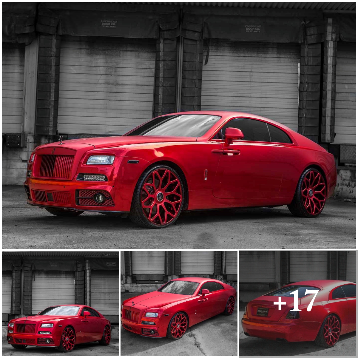 The Stunning Red Rolls-Royce Wraith on Dream-Ecl Wheels