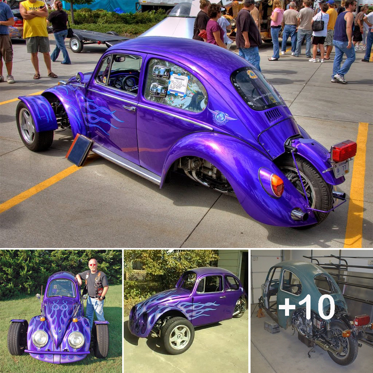 The Unique Design of a Beetle VW Trike-Inspired Tricycle