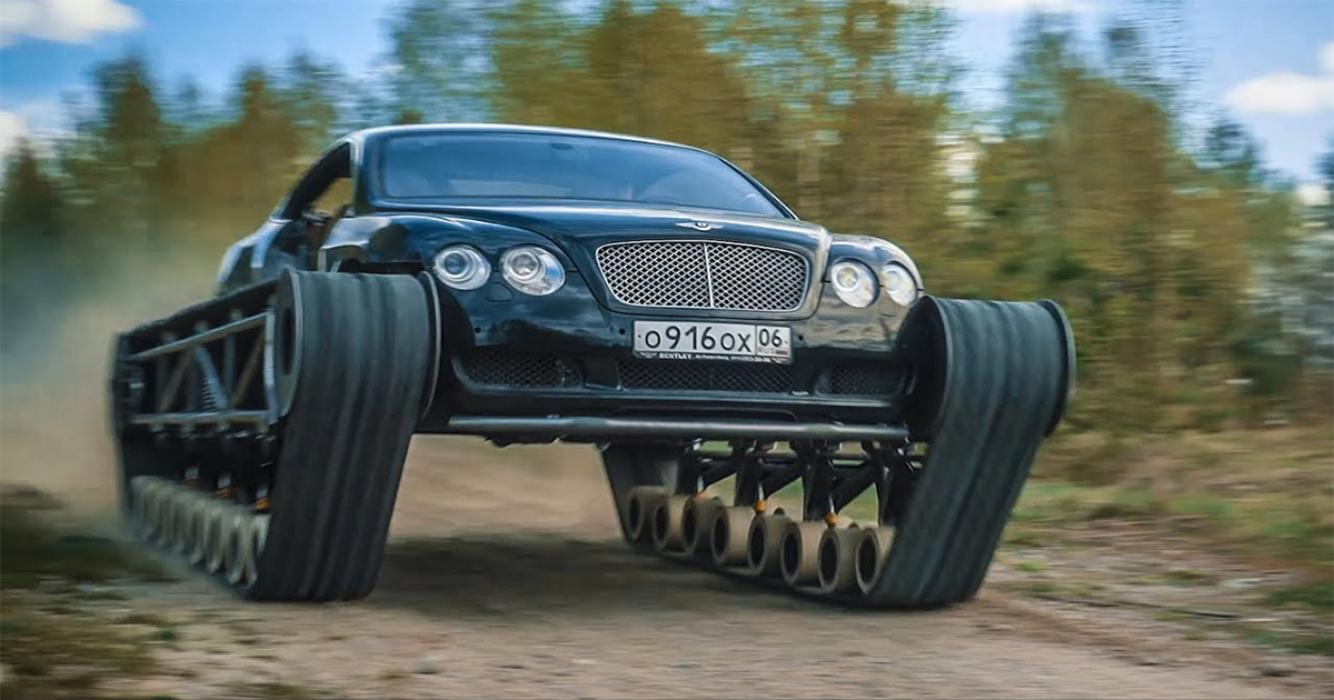 This Ultra-luxurious Tank Is Bentley Continental GT On Tracks